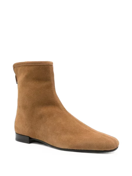 Botine Toteme din piele de căprioară maro