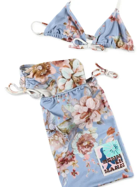 Bikini dziecięce Zimmermann niebieskie