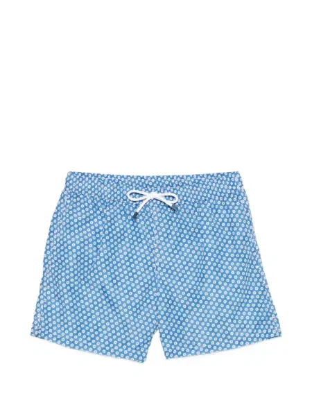 Slip de baie Fedeli cu model floral albastru