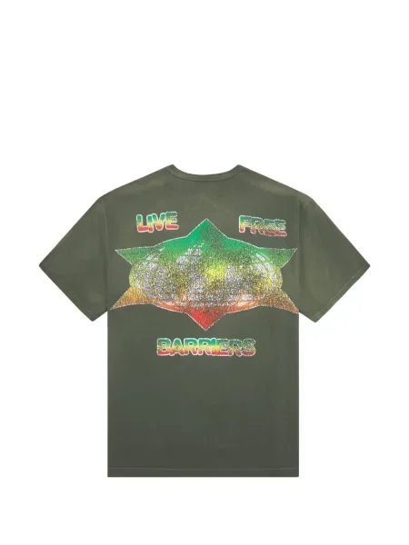 Tricou Barriers cu imagine verde