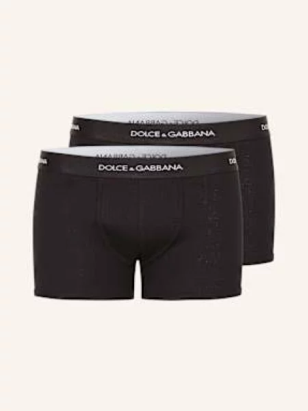 Dolce & Gabbana Bokserki 2 Szt. schwarz czarne