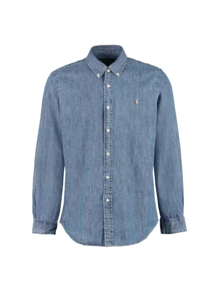 Koszula dżinsowa Polo Ralph Lauren z długim rękawem niebieska