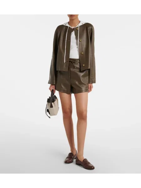 Geanta de piele Max Mara maro