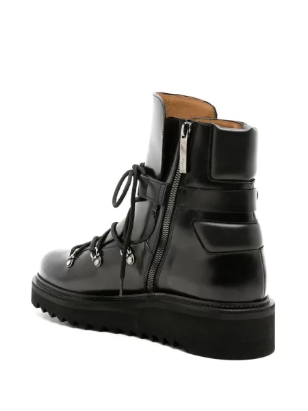 Kožne trekking gležnjače Ferragamo crna