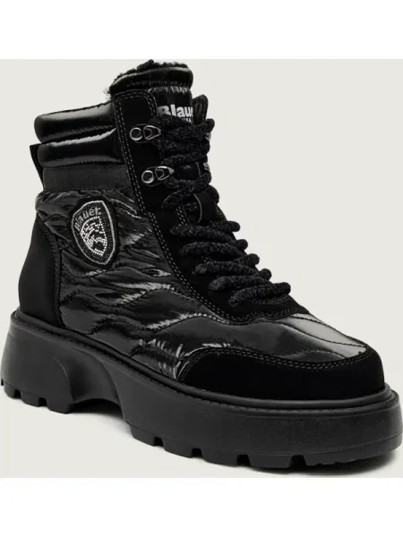 Botine Blauer din piele negru