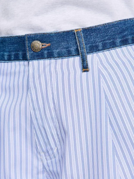 Смугасті шорти Sandro зелені