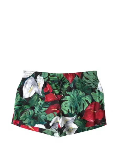 Gėlėtas raštuotas maudymosi kostiumėlis Dolce & Gabbana žalia