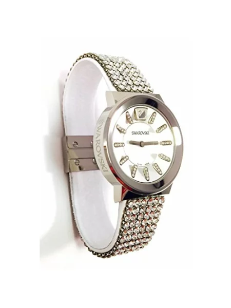 Zegarek Swarovski z siateczką biały
