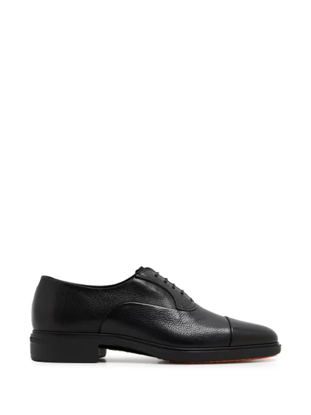Șapcă Santoni din piele negru