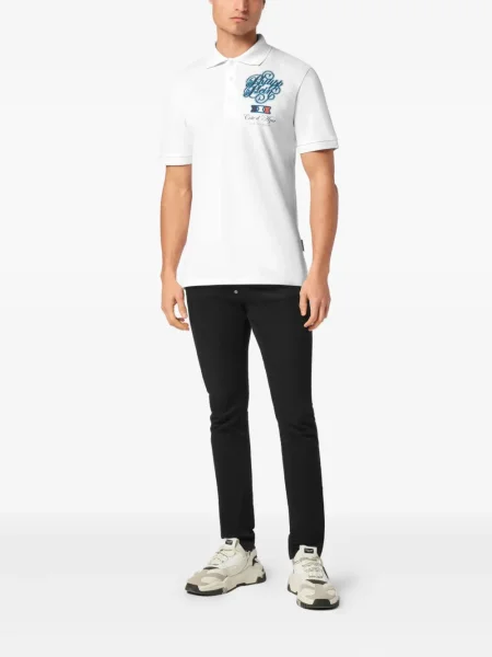 Polo marškinėliai Philipp Plein balta