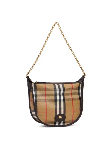 Naszyjnik Burberry w kratę beżowy