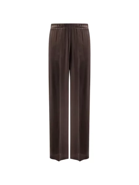 Pantaloni Semicouture cu picior lat maro