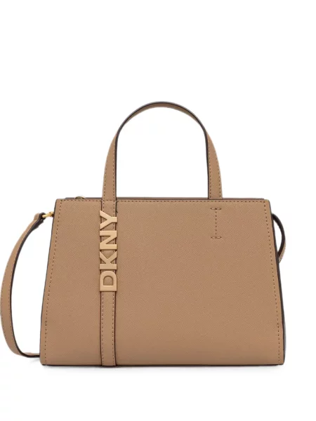 Geantă shopper Dkny cu autograf maro
