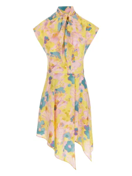 Rochie Stella Mccartney cu model floral de costum galben