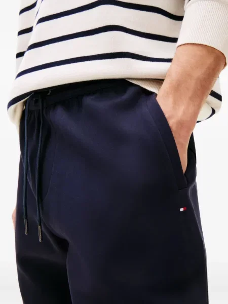 Pantaloni Tommy Hilfiger alergare cu cordon albastru