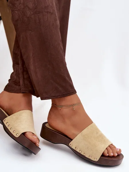 Pantofle Boto hnědé