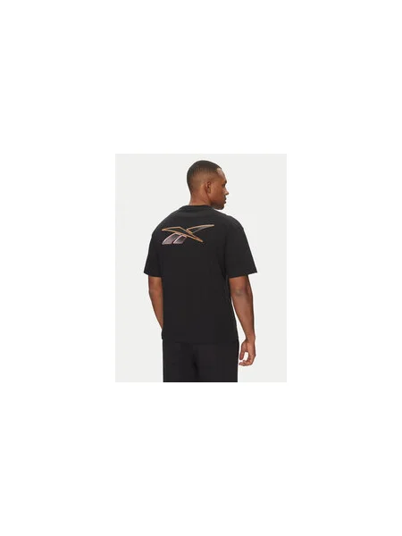 Férfi edző póló Reebok Atlethe Hype Tee fekete. Méret: L fekete
