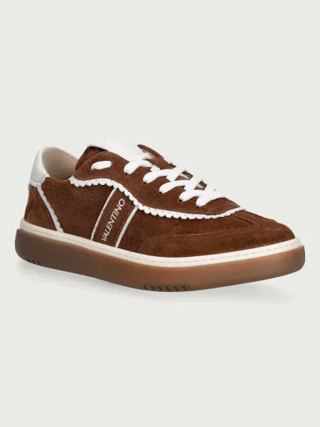 Valentino GLOSSY MORO/OFF WHITE sneakers pentru femei din piele întoarsă alb