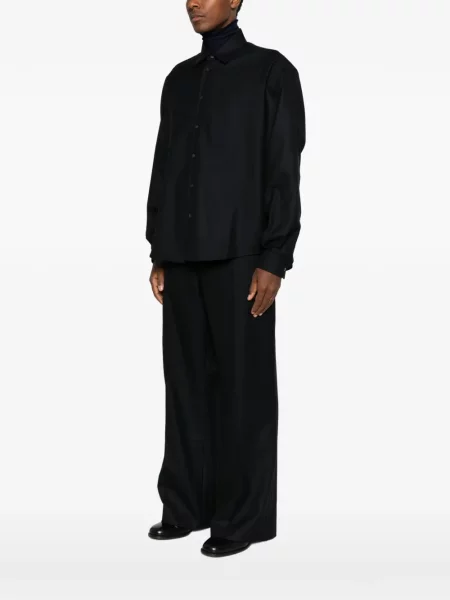 Cămașă Spina cu model herringbone negru