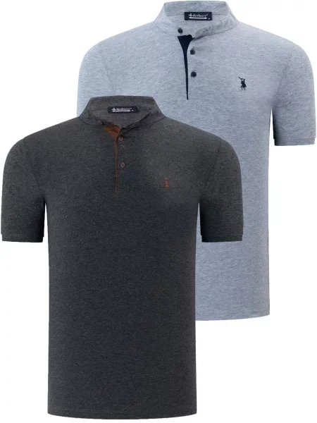 Tricou polo Dewberry gri