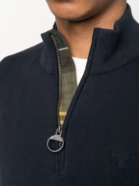 Πουλόβερ Barbour με κέντημα μπλε