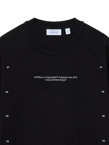 Lung tricou Off-white alb