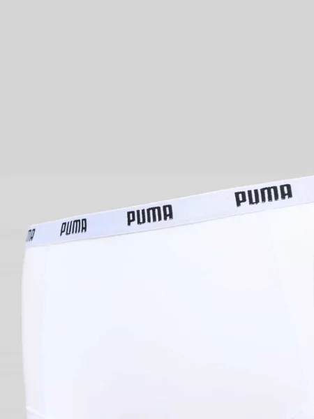 Slipy z detalem z logo w zestawie 6 szt. Puma białe