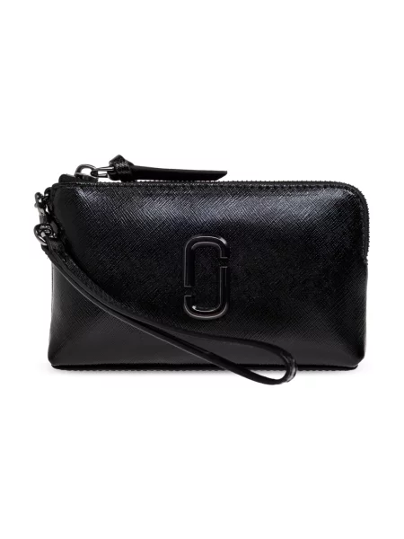 Portfel Marc Jacobs skórzany czarny