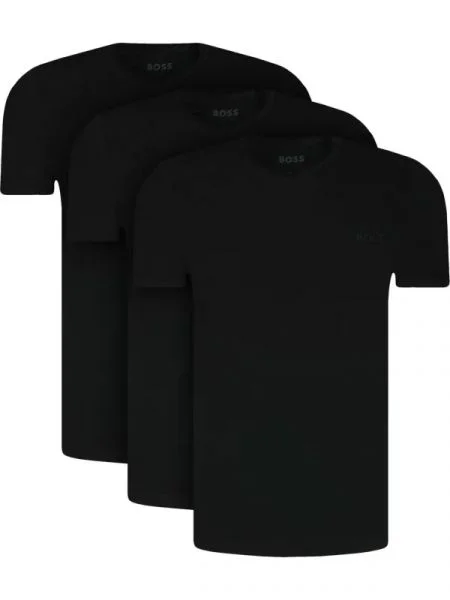 BOSS BLACK Tricou TShirtVN 3P Classic negru