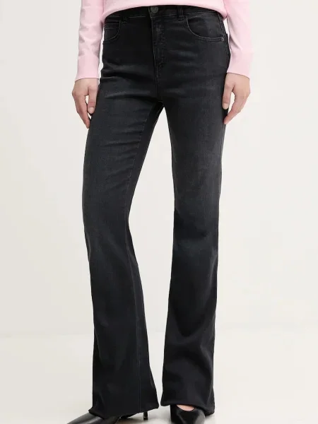 Emporio Armani jeans high waist negru