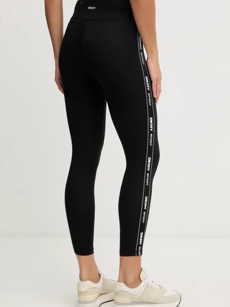 Dkny legginsy gładkie czarny