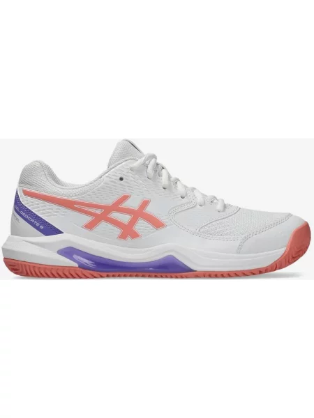 Buty do biegania kobiece ASICS Gel-Dedicate 8 Padel różowy koralowy fioletowy 36 biały