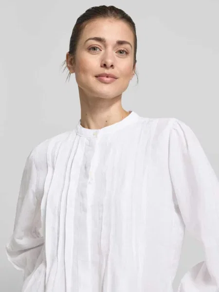 Koszula z długim rękawem z czystego lnu o kroju regular fit Marc O'polo biała