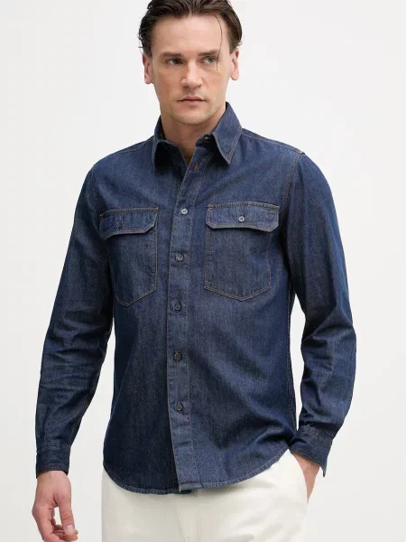 Sisley cămașă pentru bărbați din denim