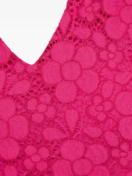 Rochie mini Desigual cu model floral de costum roz