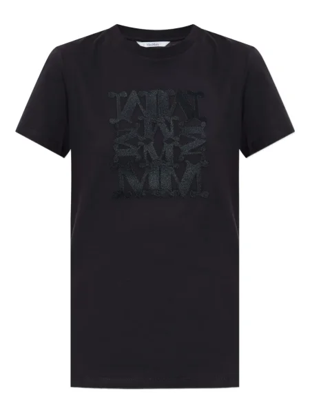 Tricou Max Mara cu broderie negru