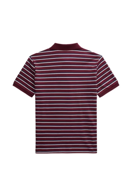 Tricou polo Polo Ralph Lauren cu autograf cu 5 buzunare în carouri gri