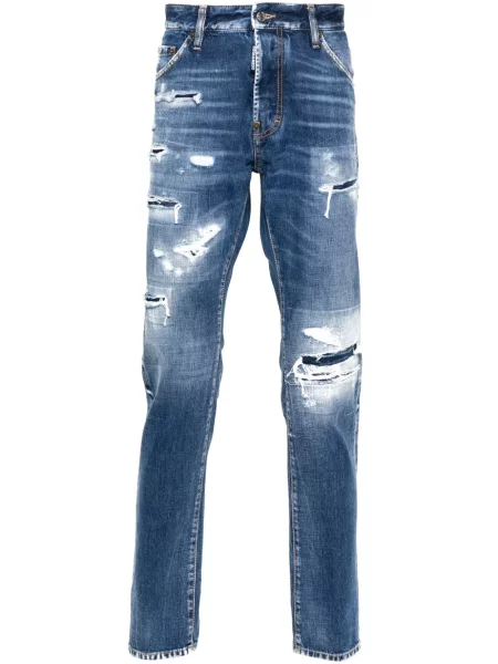 Blugi Dsquared2 zdrențuiți albastru
