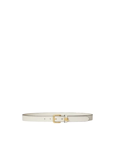 Skinny pasek Ralph Lauren biały