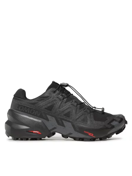 Obuća Salomon Speedcross 6 Black/Black/Phantom crna