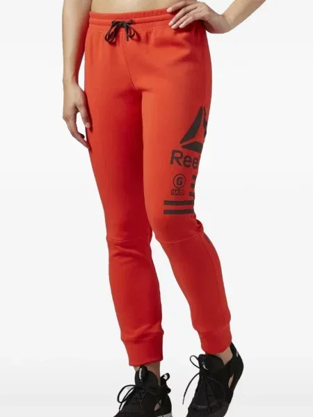 Pantaloni Reebok alergare roșu
