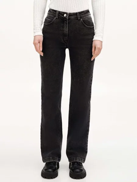 A.G.N.A Прямі джинси Темно-сірий сірі