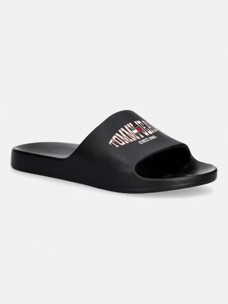 Tommy Jeans pantofle na bazén TJM INJECTED SANDAL černé