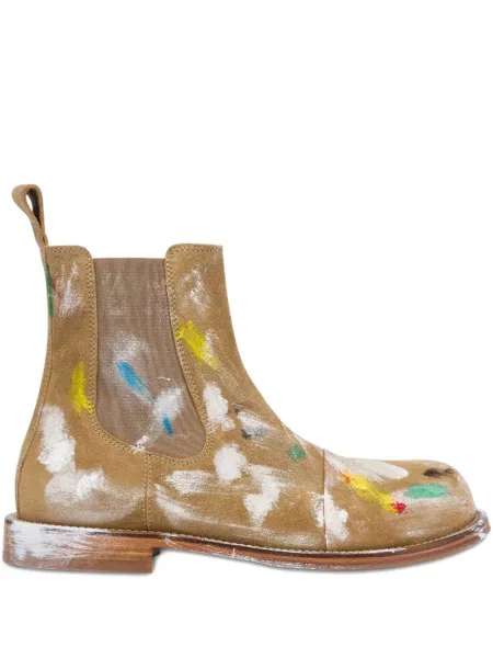 Botine chelsea Moschino maro