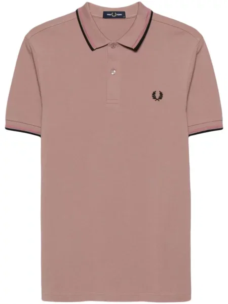 Polo Fred Perry cu broderie roz