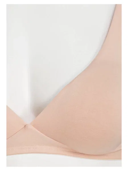 Hanro Trojúhelníková Podprsenka Cotton Sensation béžová