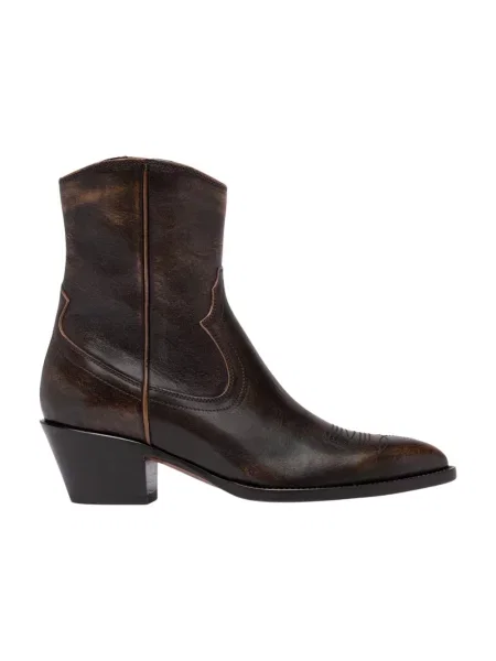 Buty do kostki Buttero skórzane brązowe
