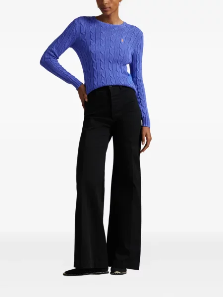 Căciulă Polo Ralph Lauren cu broderie tricotate de costum albastru