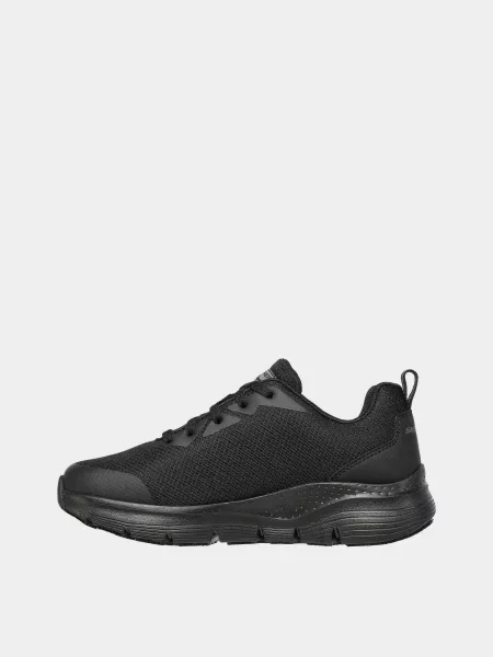 Кожаные повседневные кроссовки Skechers черные
