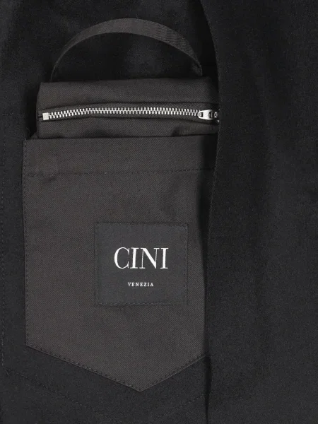 Palton Cini cu glugă negru